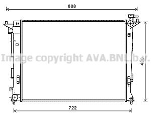 AVA QUALITY COOLING Radiaator,mootorijahutus HY2285